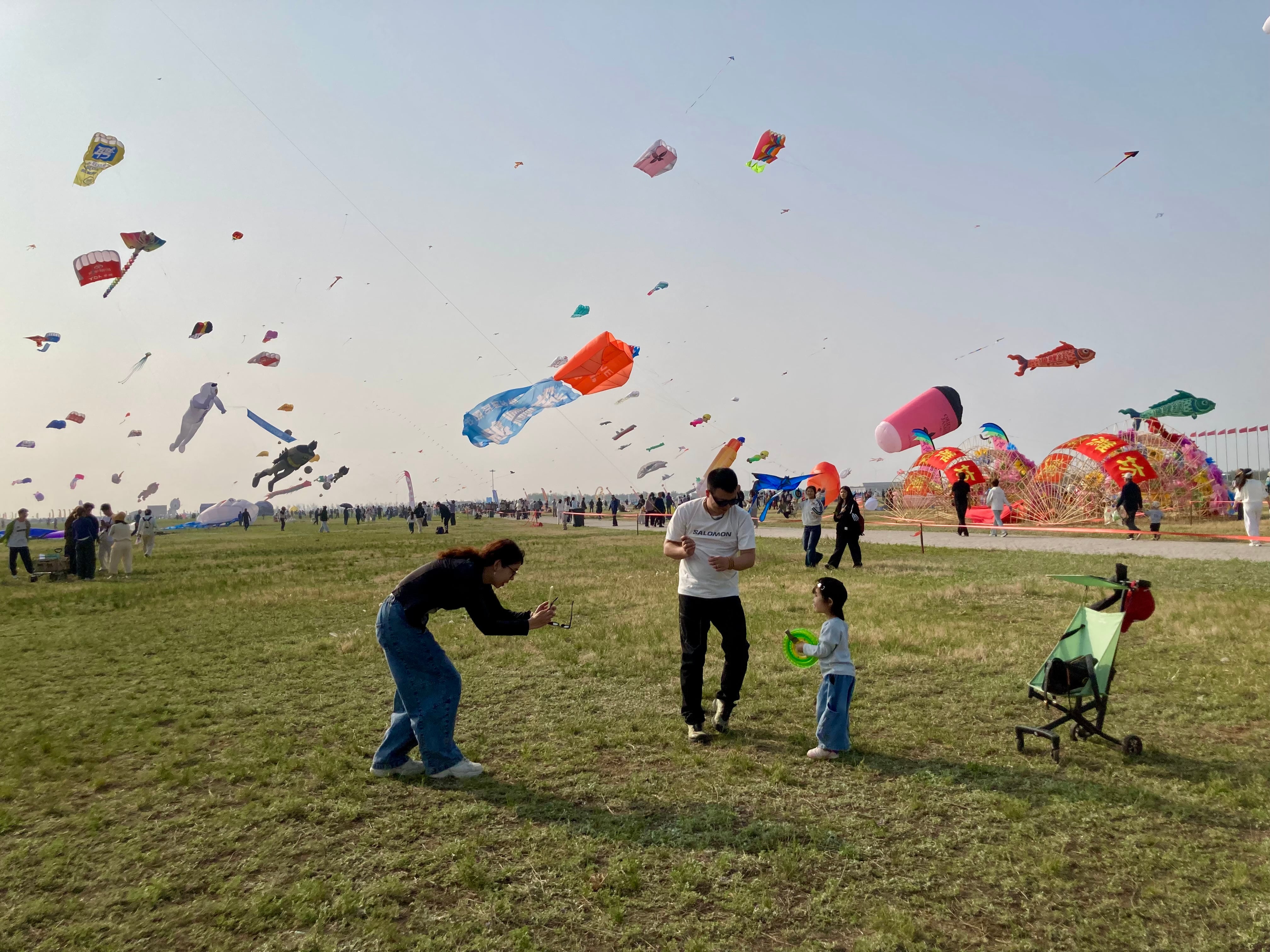 El festival internacional de cometas de Weifang, el viernes 17 de abril.