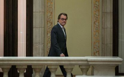 Artur Mas, al Parlament.