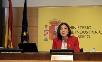 La ministra de Industria, Comercio y Turismo, Reyes Maroto.