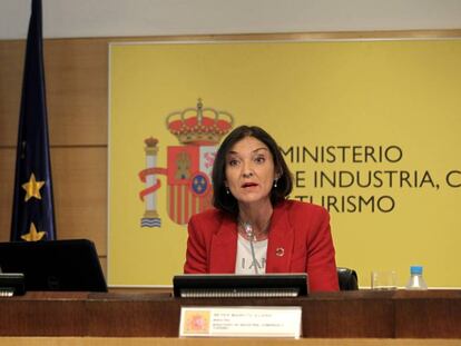 La ministra de Industria, Comercio y Turismo, Reyes Maroto.