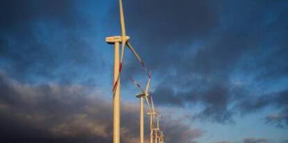 Instalación de energía eólica de Acciona Energía.