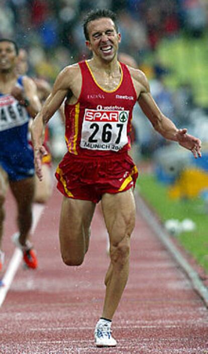 Alberto García, ganador de los 5.000 metros en Munich.