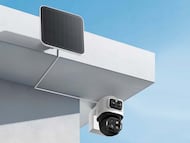 Cámara eufyCam S4 instalada en una pared