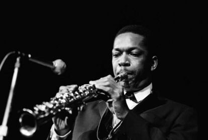 John Coltrane en Copenhague en 1961.