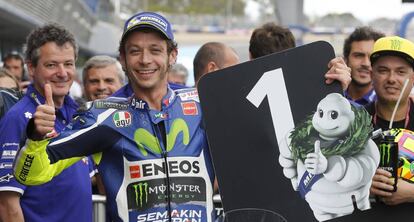 Valentino Rossi, el hombre de la pole del GP de España.