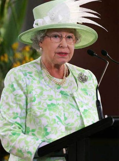 La reina e Inglaterra, durante su reciente visita a Australia.