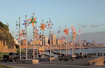 Vista de Mar del Plata, centro de turismo veraniego en Argentina.