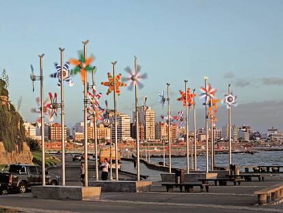 Vista de Mar del Plata, centro de turismo veraniego en Argentina.