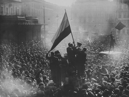 Celebración de la proclamación de la II República el 14 de abril de 1931.