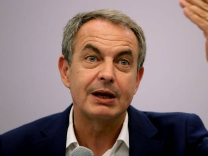 Rodríguez Zapatero, en una imagen de septiembre de 2019, en Sao Paulo.