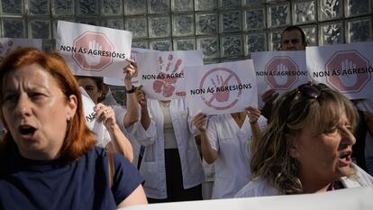 Manifestación agresiones a médicos