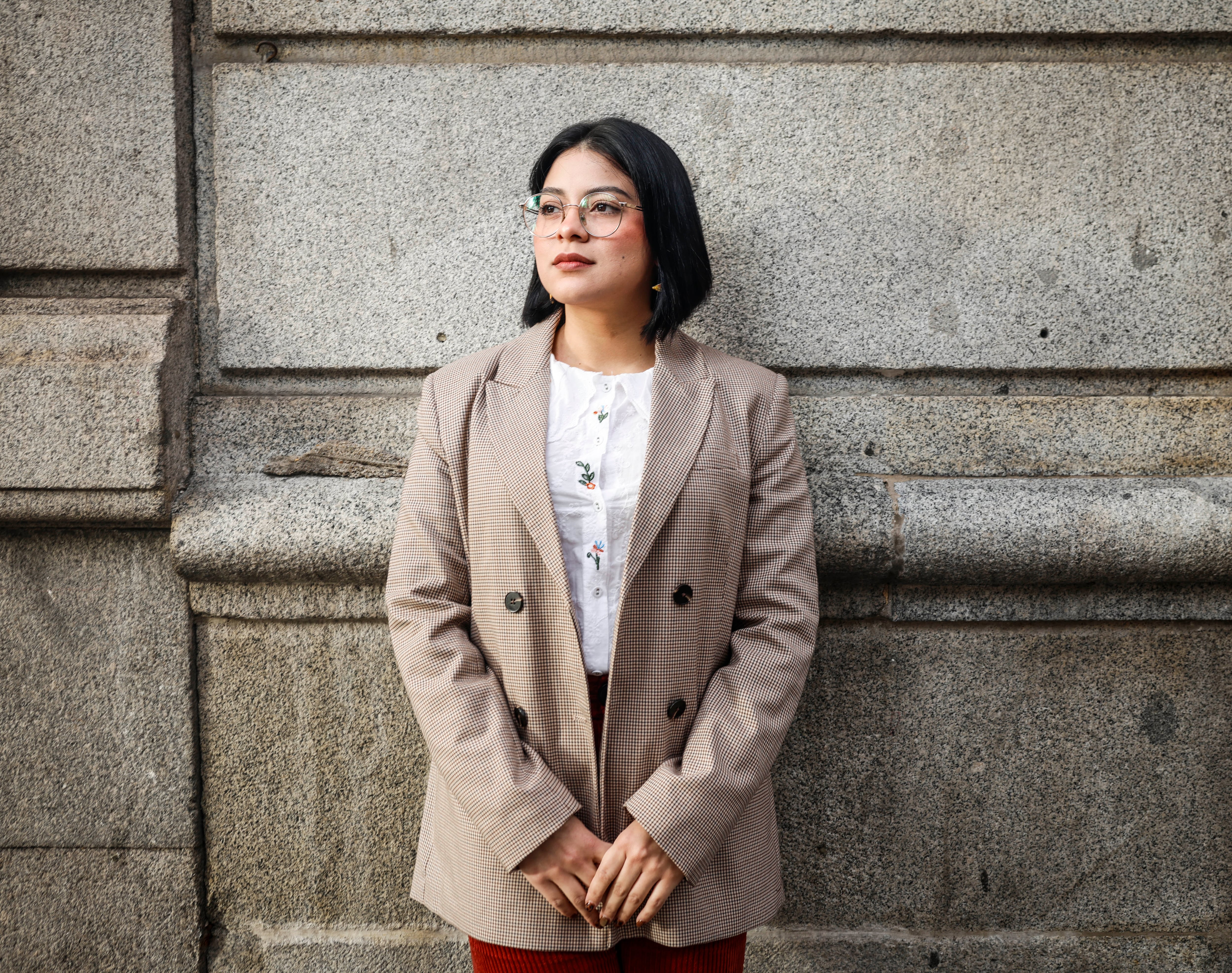 La activista nicaragüense Samantha Jirón, el lunes en Madrid.