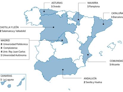 Madrid alberga más del doble de oratorios que en los campus del resto del país.