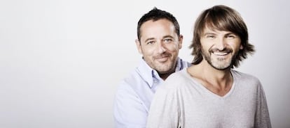 Los actores Pepón Nieto y Fernando Tejero, protagonistas de 'Mitad y mitad'.