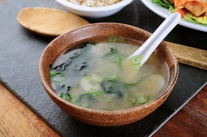 Sopa de miso.