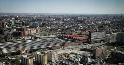 Vista de parte de los terrenos afectados por la operación Chamartín.