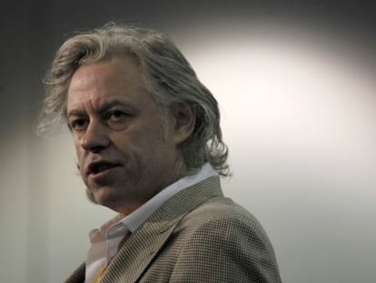 El m&uacute;sico irland&eacute;s Bob Geldof. 