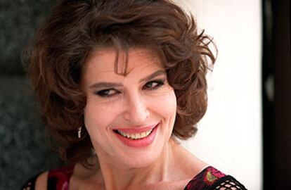 Fanny Ardant, ayer en Madrid.