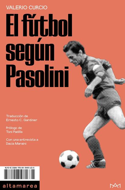 Portada del libro El fútbol según Pasolini (Altamarea).