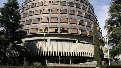 Fachada del edificio del Tribunal Constitucional. 