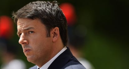 Matteo Renzi, el mi&eacute;rcoles en Roma.