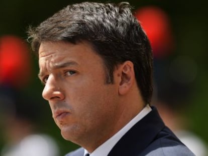 Matteo Renzi, el mi&eacute;rcoles en Roma.