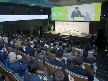 Jos&eacute; Ram&oacute;n Lete, en la inauguraci&oacute;n del foro de eventos ED17 en la sede del COE.