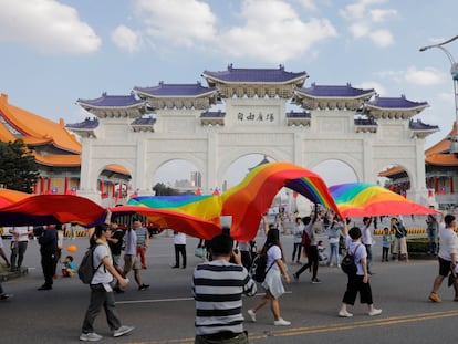 Desfile de Taipei, el último sábado de octubre, que puso fin a cuatro días de Orgullo en Taiwán.