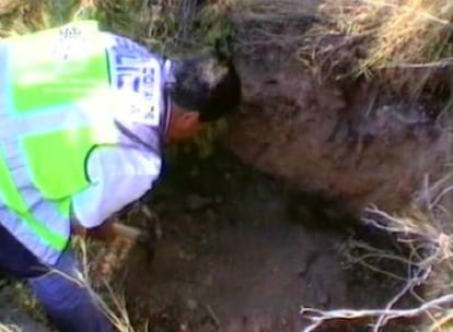 Agujero en Alicante donde estuvo secuestrada tres días una joven que ha sido liberada