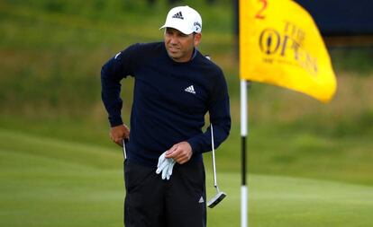 Sergio García, en el Royal Portrush Golf Club.