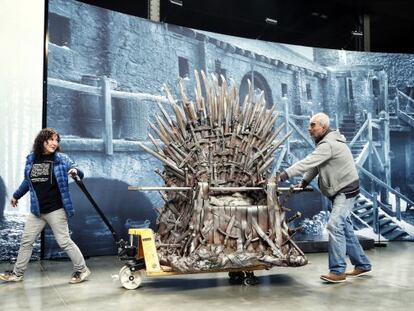 A replica of the Iron Throne, which visitors will be allowed to sit on.