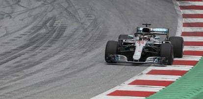 Hamilton, en el circuito de Red Bull Ring.