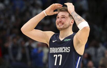 Luka Doncic, en el partido Dallas-Clippers, el 21 de enero.