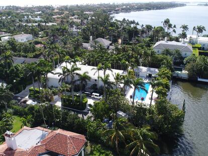 La casa de Jeffrey Epstein en Palm Beach (Florida, EE UU).