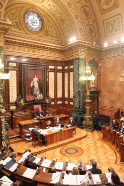 Un momento de la sesión del pleno municipal celebrado el viernes.