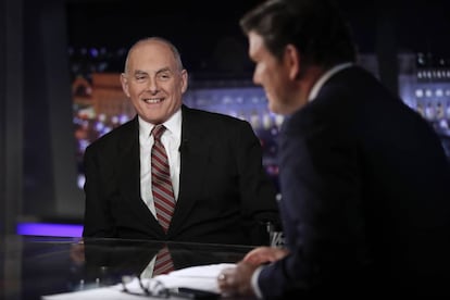 El jefe de gabinete de la Casa Blanca, John Kelly, en la entrevista en la Fox.
