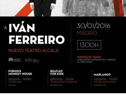 Las entradas de Iván Ferreiro en Los Matinales de EL PAÍS, a la venta