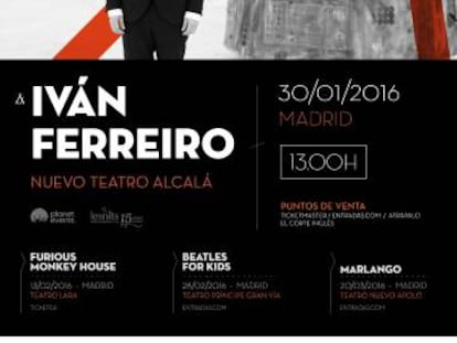 Las entradas de Iván Ferreiro en Los Matinales de EL PAÍS, a la venta