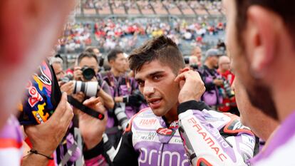 Jorge Martín, tras ganar la carrera al sprint de este sábado en el GP de Japón.