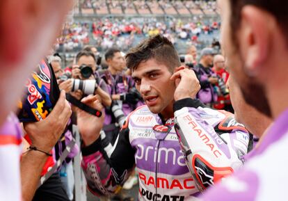 Jorge Martín, tras ganar la carrera al sprint de este sábado en el GP de Japón.