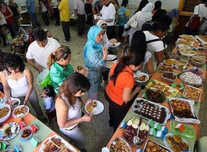 Fiesta de fin de curso en un colegio de Barcelona.