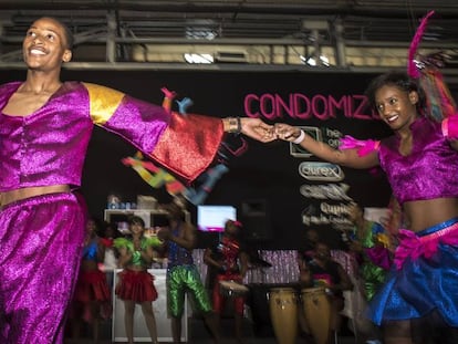 Espect&aacute;culos en la Conferencia Internacional de Sida que se est&aacute; celebrando en Durban.