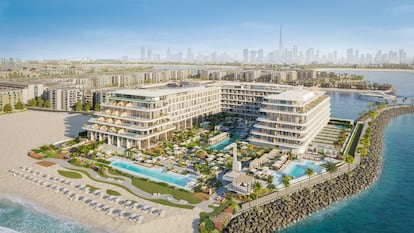 Maqueta del futuro Gran Meliá Dubai Jumeirah, que abrirá sus puertas en el último trimestre de 2025