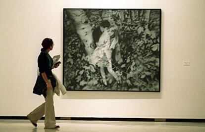 <i>Pareja de enamorados en el bosque (</i>1966), de Gerhard Richter, en el Centro de Arte Contemporáneo de Málaga.