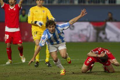 Seba festeja la consecución del gol de la victoria.