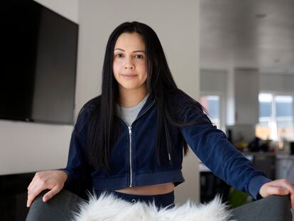 Cassandra Nuñez poses for a portrait at home Thursday, May 11, 2023, in Inglewood, California.