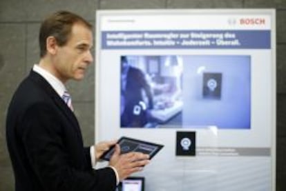 El presidente de Bosch, Volkmar Denner, presenta sus &uacute;ltimos resultados y las previsiones para el a&ntilde;o en curso en su sede central, en Stuttgart, Alemania. 