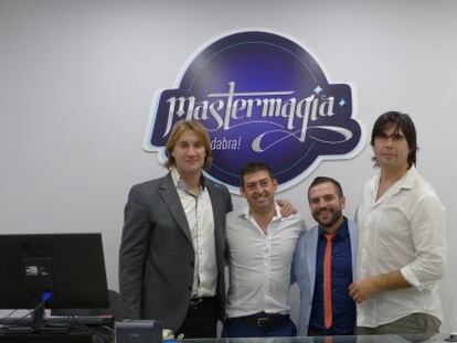 Los cuatro magos impulsores de Mastermagia, en Valencia.