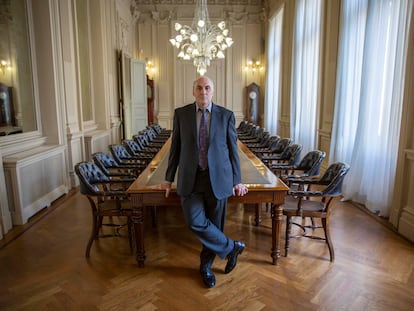 Drew Weissman, fotografiado en la sede de la Fundación BBVA, en Bilbao.