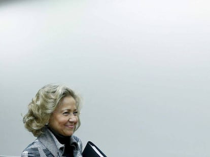 La fiscal general, Consuelo Madrigal, en enero de 2015.